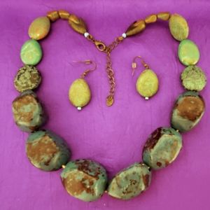 Blue turquoise necklace